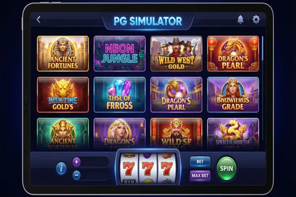 PG娱乐游戏模拟器多游戏选择界面